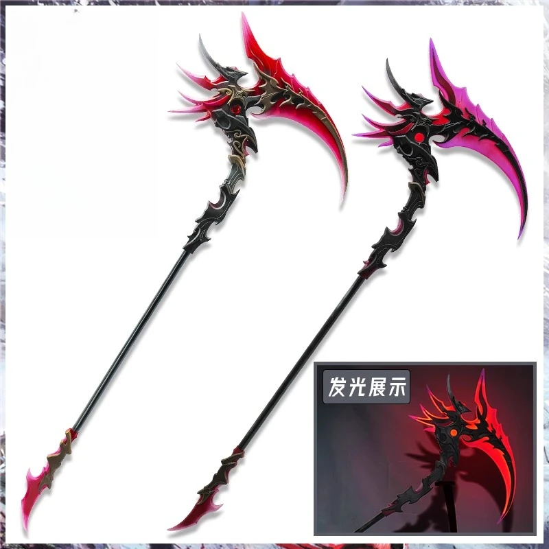 

Tarka Ji Cosplay Sickle Props Naraka: Bladepoint Feather Shadow Weapons Scythe for Halloween Christmas Fancy Party Accessories