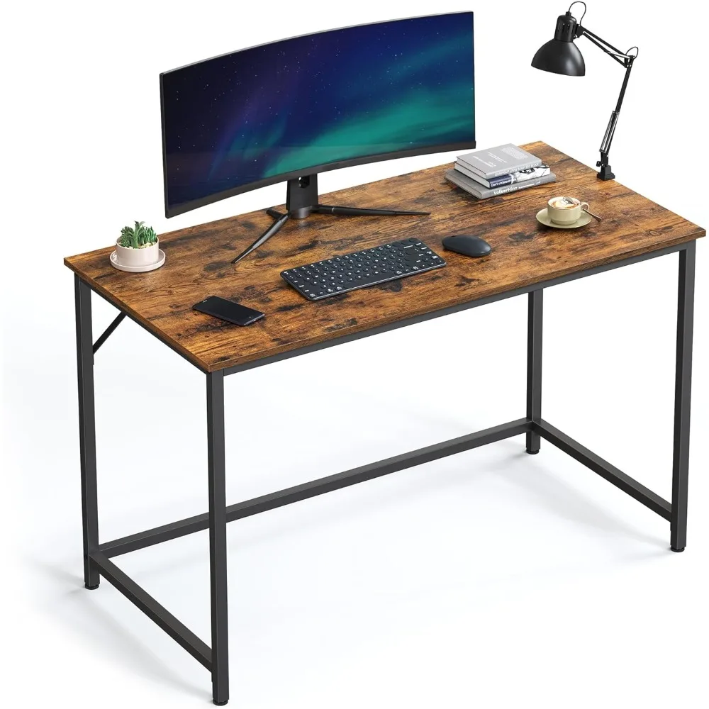 

Computer Desk, Gaming Desk, Home Office Desk, for Small Spaces, 23.6 x 47.2 x 29.5 Inches, Industrial Style, Metal Frame