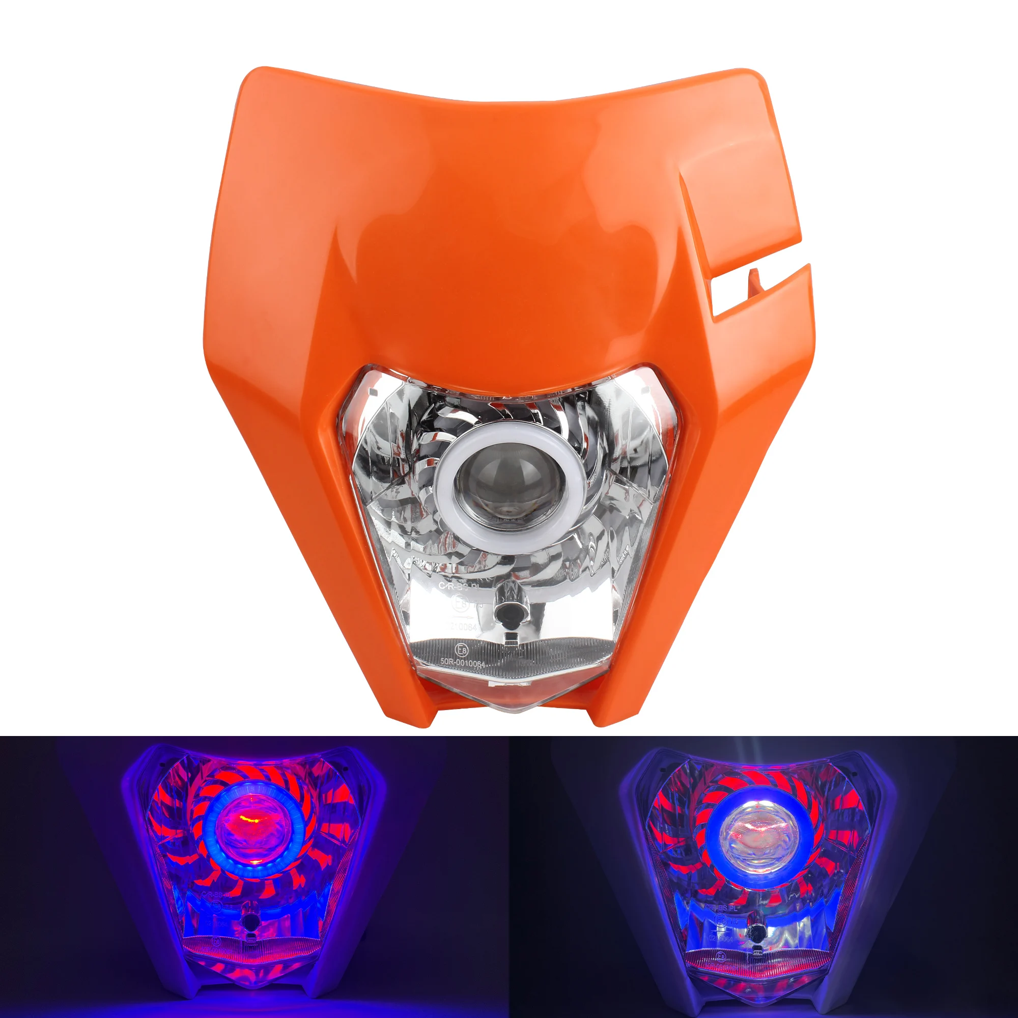 

Motorcycle Dirt Bike LED Headlight Angel Eye Front Headlamp For KTM SMC XC-W EXC EXC-F FC FE TC TE TX FX 125-690 2018-2023