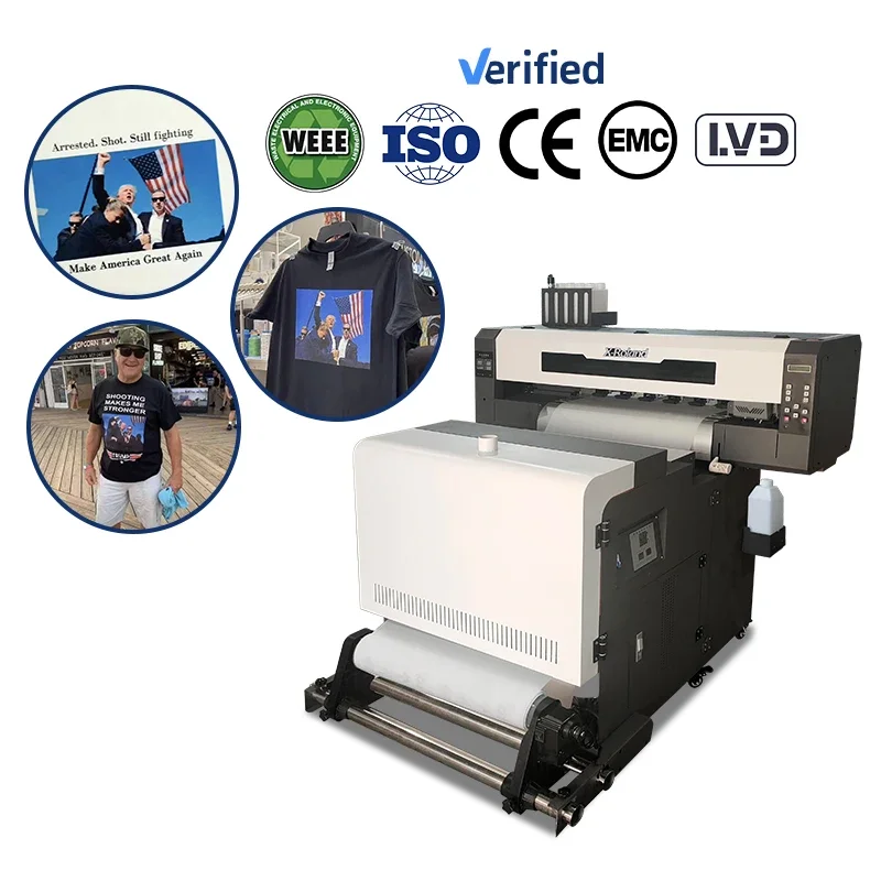 Including F1080 nozzle and shaking powder machine A1 Tshirt Textile Printing Machine dtf a1 xp600 dtf printer