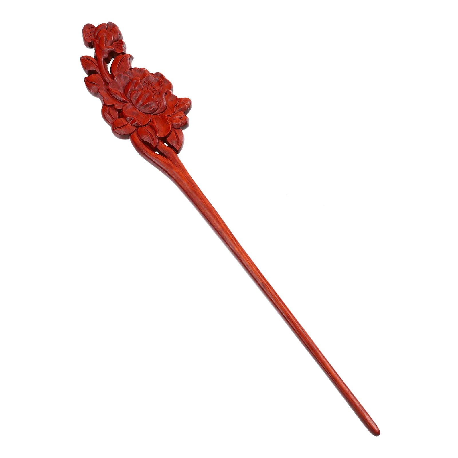 

Sandalwood Stick Carved Bun Holder Stick For Women Headdress Wooden Hair Chopstick Pin Hair Accessory