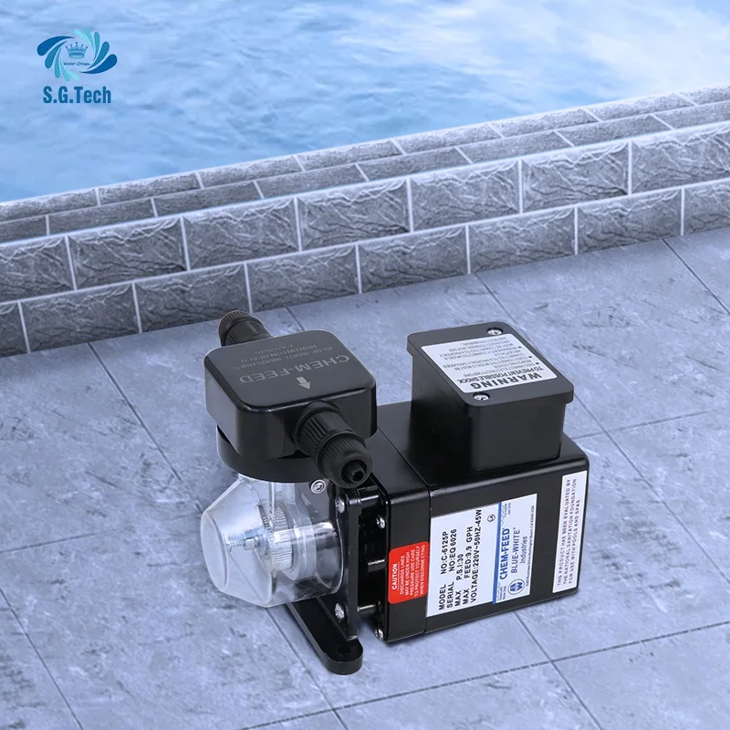 2025 High 1HP Electric Water Crown Metering Pump Swimming Pool Disinfection System High Efficiency Chlorine Dosing Pump