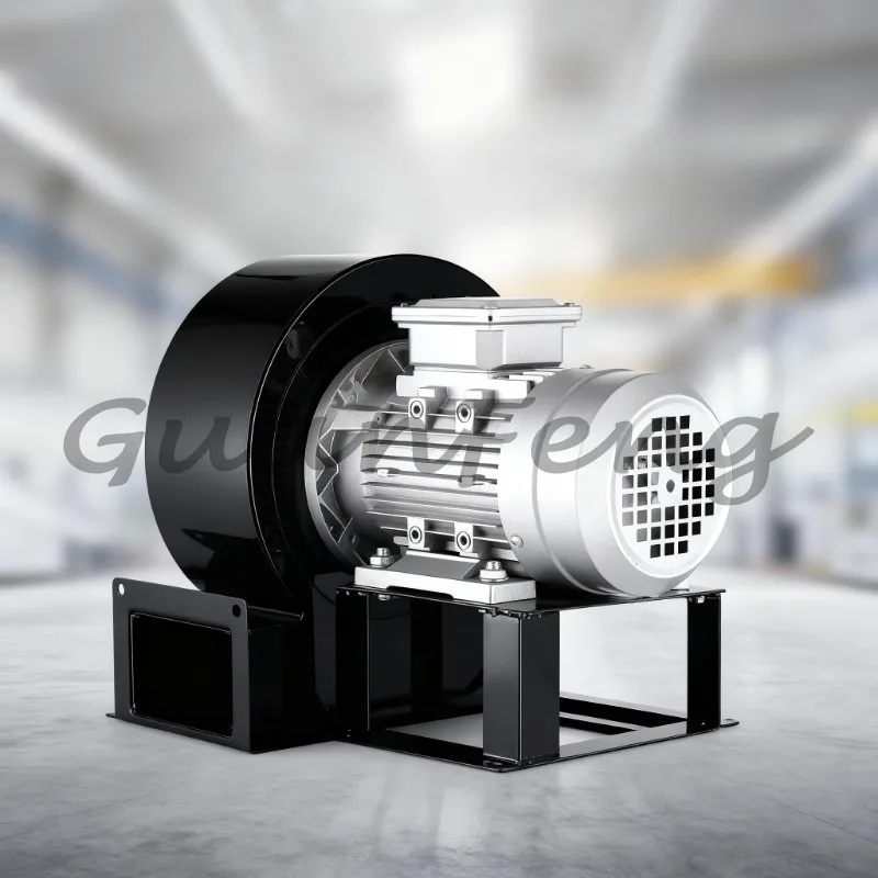 Silent and High Temperature Resistant 220V-380V 750W Multi-blade Induced Air Centrifugal Blower, Safe Industrial Fan
