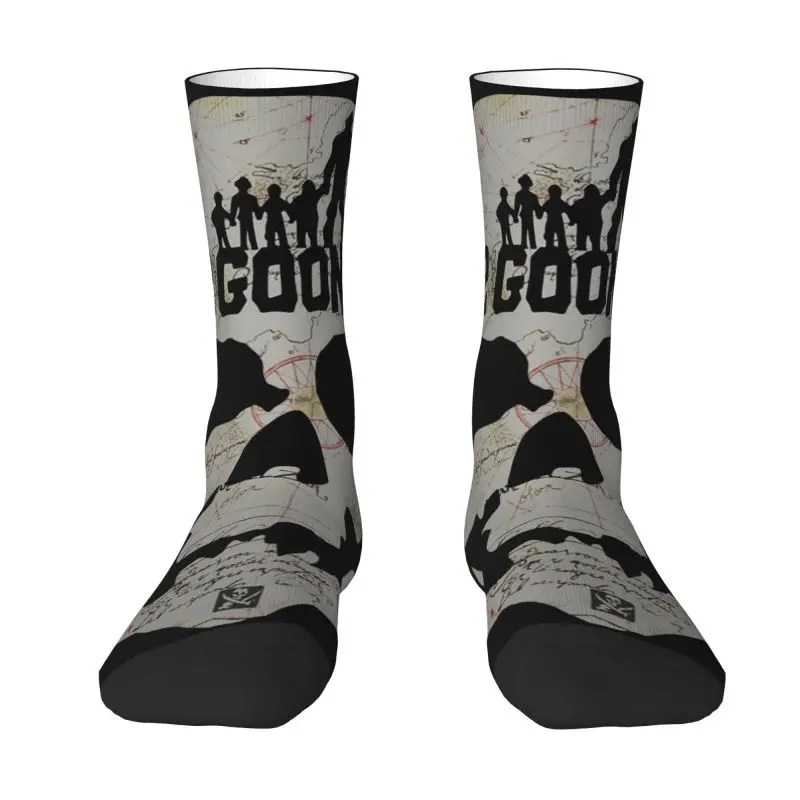 

The Goonies Skull Map Men Women Crew Socks Unisex Funny 3D Printing Dress Socks