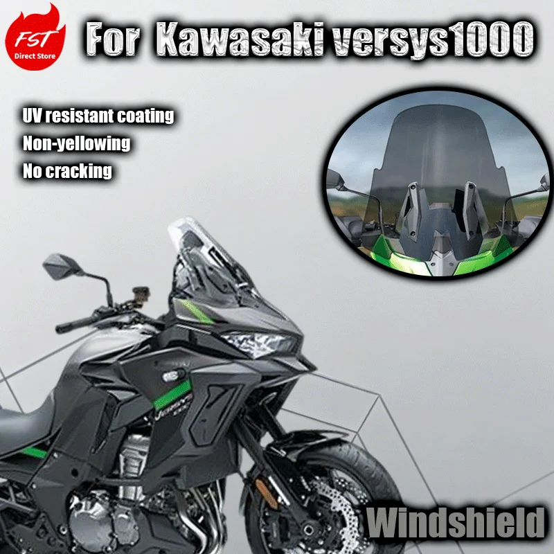 

For Kawasaki Versys 1000 windshield retrofitting front windshield 2020 new model