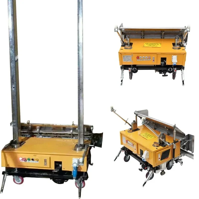 Automatic Wall Plastering Machine for Concrete Cement Brick Wall Automatic White Wall Rendering Plastering Machine Factory Price