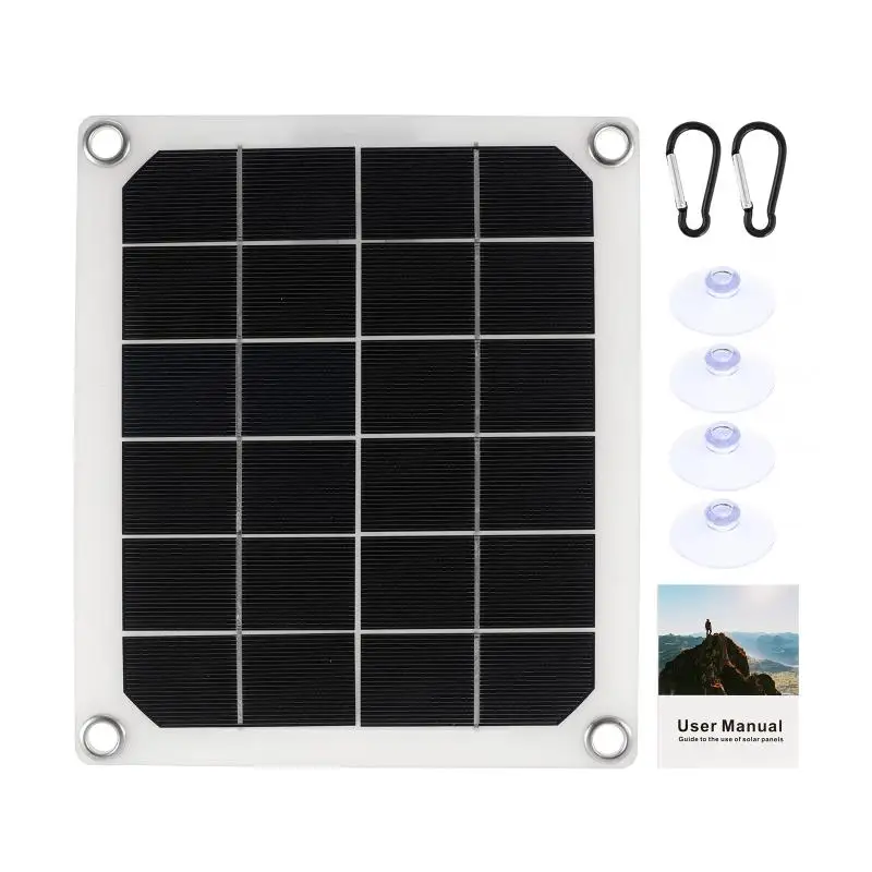 50W Solar Panel Portable Dual USB 5V 2A Battery Charger Solar Cell Board Car Charger For Phone Outdoor Camping