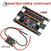 5MOS 9Gears Spot Welder DIY Kit  DC12V Power Adjustable Mini Spots Welding Machine Control Board for 14650 17490 18650 Battery