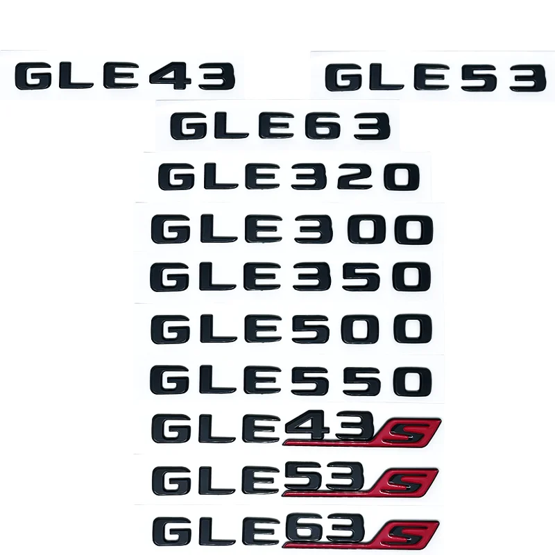 

Insignia con emblema y letras para Mercedes Benz, pegatina con diseño de maletero, para Mercedes Benz GLE250d,GLE300, GLE300d, G