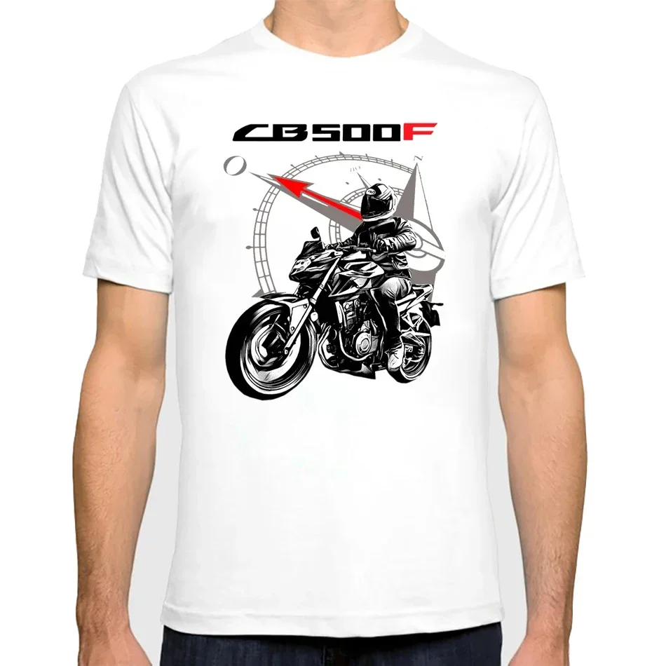 

Adventure Graphic Shirt Vintage men Essential T-shirts Hon cb 500xf Print T Shirt Casual Japan Motorcycle Motorbike heavyweight