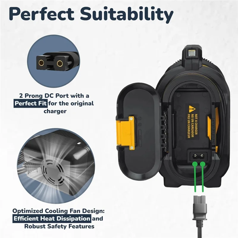 

AB42-13.8V Charger For 20V MAX Inflator Cordless Tire Inflator Air Compressor Charger Inflator Air Compressor Charger US