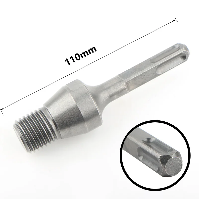 SDS Max Adapter für Diamantbohrkrone M22 Gewinde Adapter für Trocken und Nassbohren Diamant Kernbohrer Lochsäge Anschluss für Bohrhammer Beton Stein Mauerwerk Professionelles Werkzeug – Detail 7