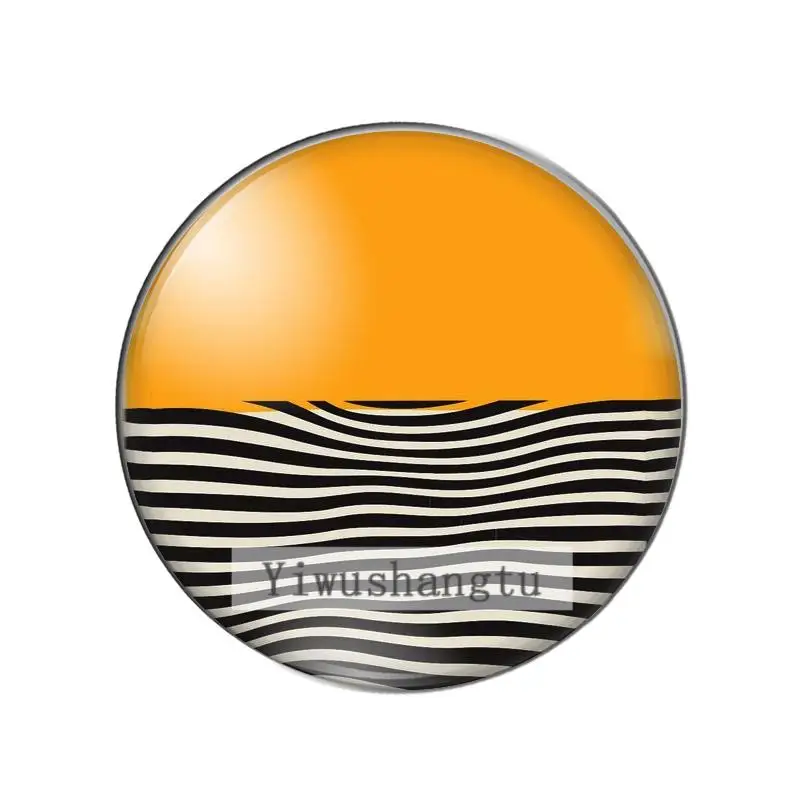 Nice art dot strip Colourful pattern 12mm/20mm/25mm/30mm Round photo glass cabochon demo flat back Making findings