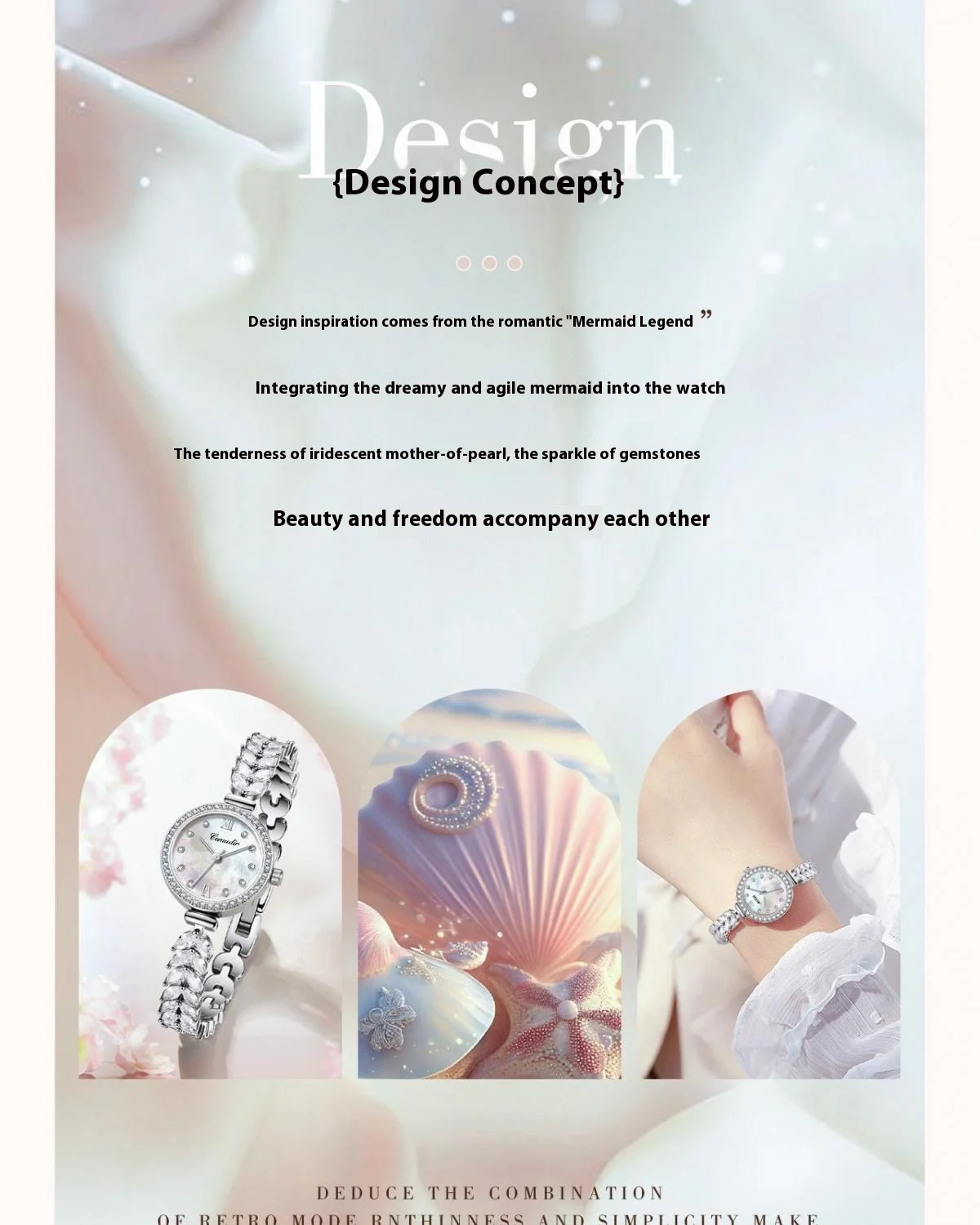 

Модные//* Женские часы «Русалка», женские кварцевые часы с бриллиантами, корейское издание, для женщин и девочек, студенческий тренд