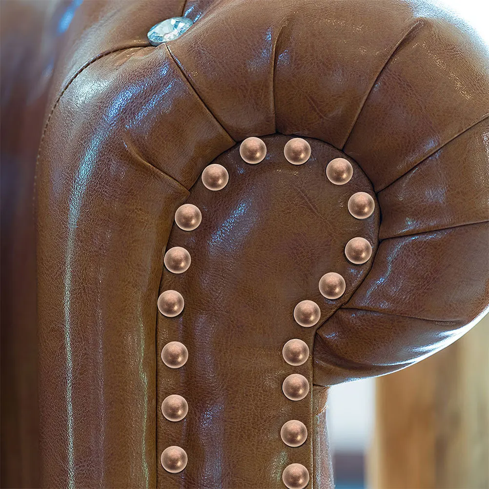 20 قطعة مسامير تنجيد نحاسية مسامير زخرفية مسامير أريكة على الطراز العتيق للأثاث الخشبي رؤوس أظافر مزخرفة