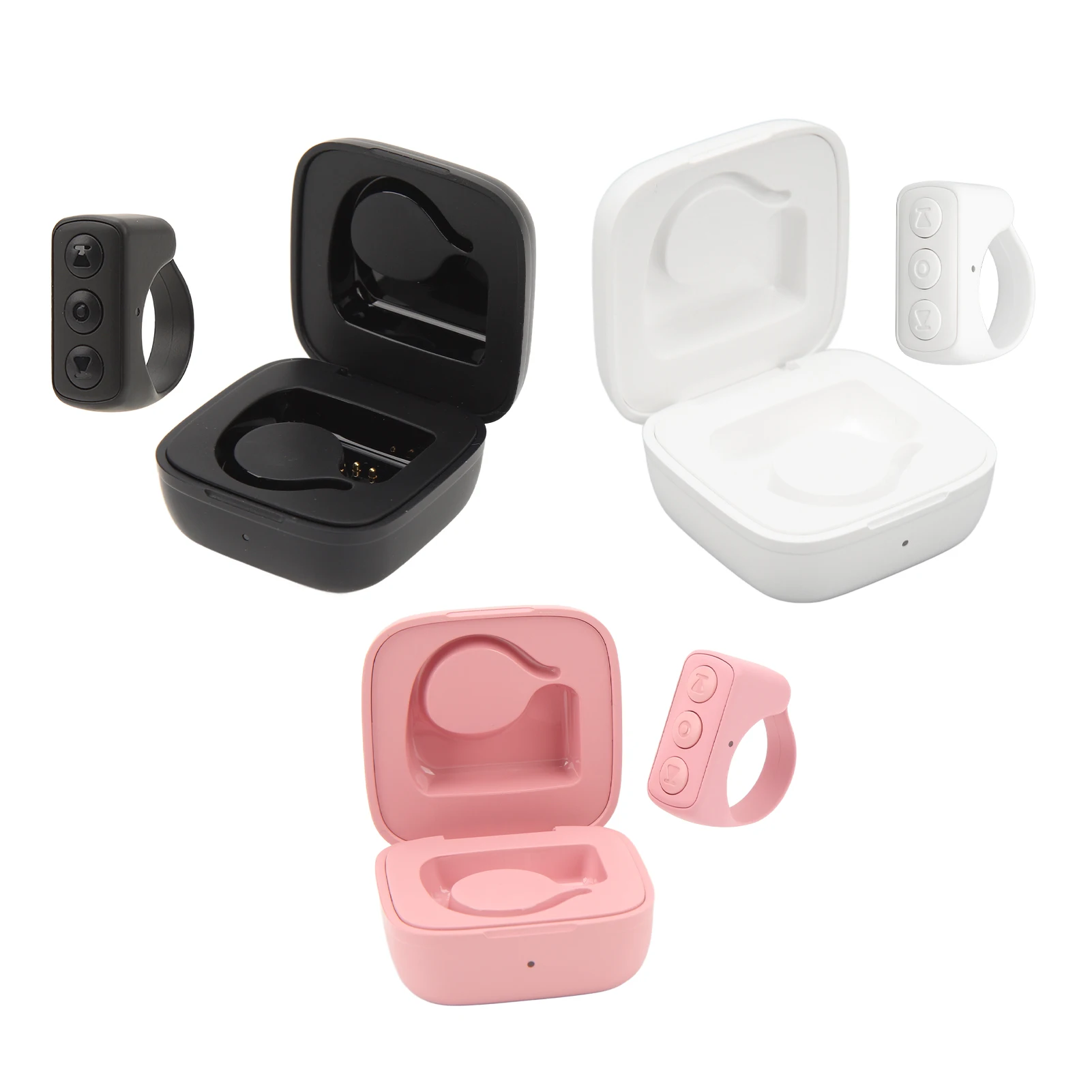 Portable Lightweight Bluetooth 5.0 Remote Control Page Turner Easy Pair APP Remote Control Scrolling Ring Clicker for Cell Phone