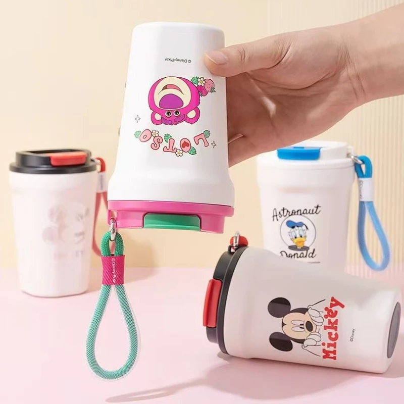 ميكي ترمس 316 غلاية من الفولاذ المقاوم للصدأ دونالد داك معزول فنجان القهوة الرياضة جيب كوب عيد الميلاد الحاضر أنيمي البضائع #4