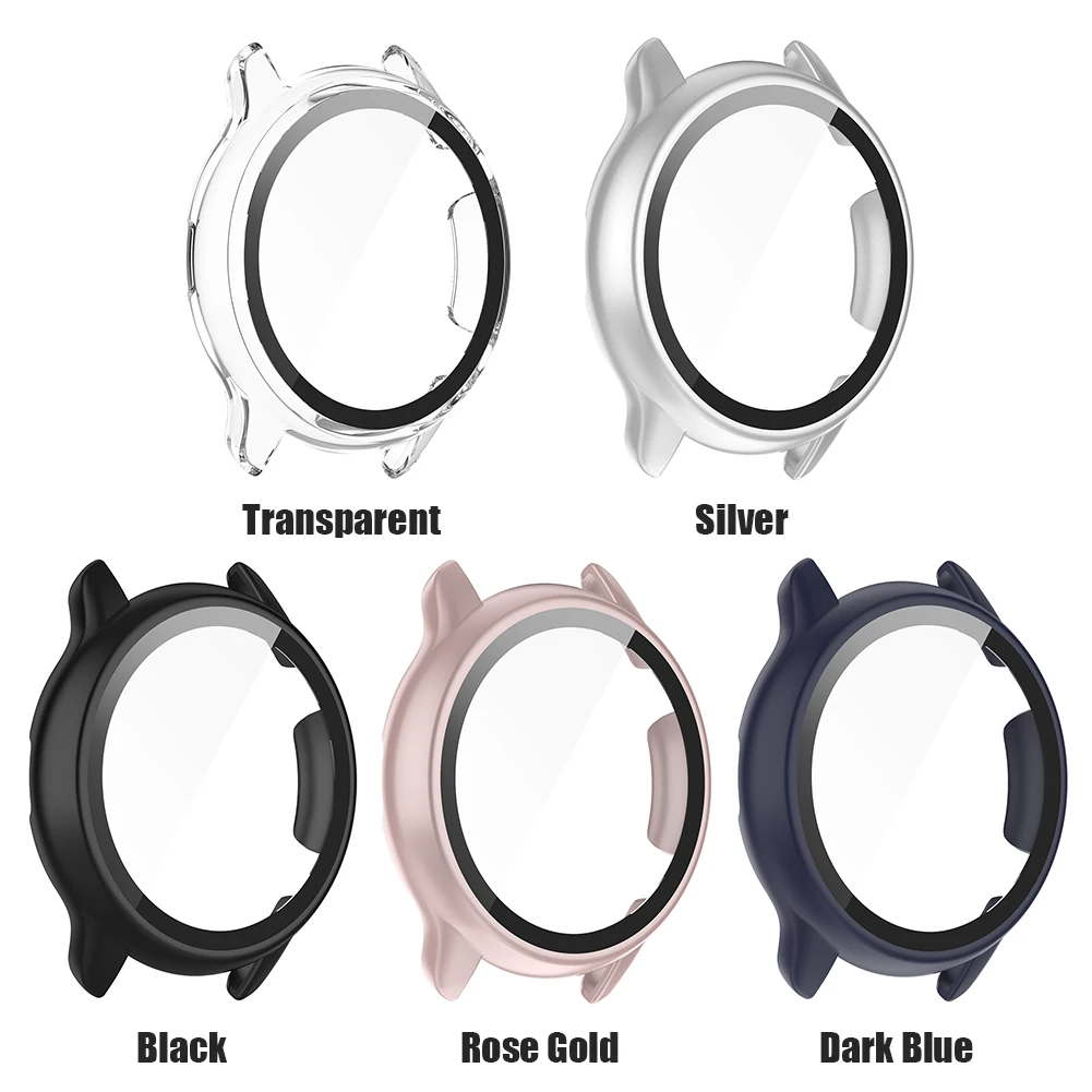 Curved Edge Tempered Glass Watch Series Case for Amazfit GTR 2e/GTR 2 Watch Full Cover Screen Protective Bumper Shell