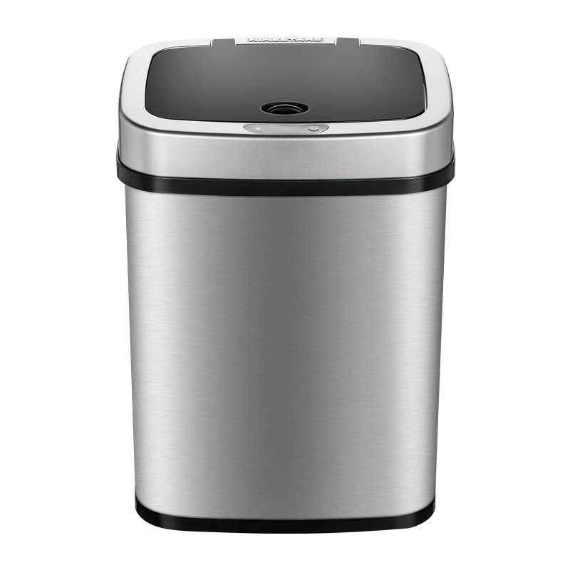 Intelligent induction stainless steel trash can Home office trash can