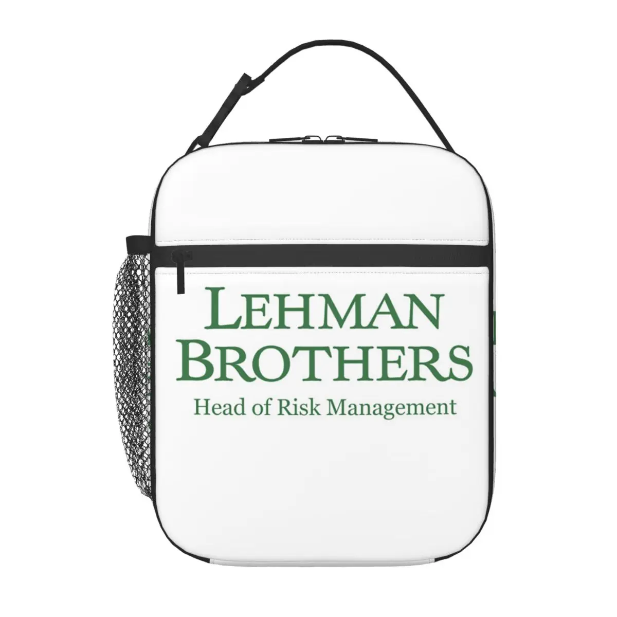 Lehman Brothers Risk Management 2008 Fin Insulated Lunch Bag for Women Kids Portable Food Boxes Thermal Lunch Box Tote