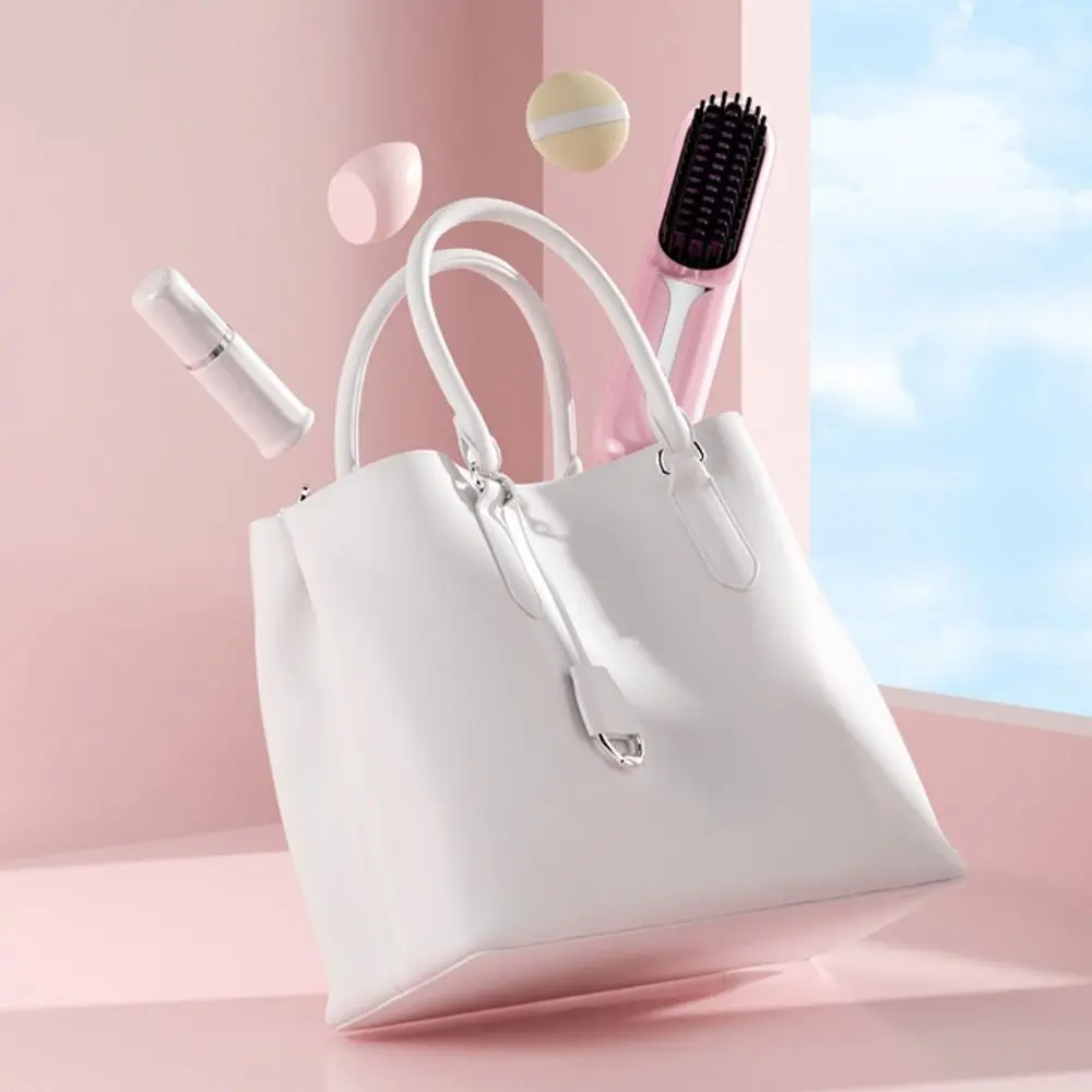 

Fast Heating Wet Dry Hair Straightener USB Charging Wireless Hair Straightener Brush Negative Ions Adjustable Temperature