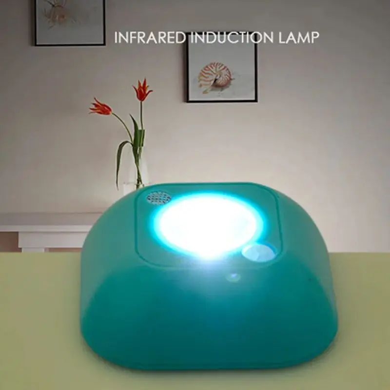 Mini luz LED de inducción corporal, luces nocturnas, Control de Sensor de luz inalámbrico, lámpara nocturna para el hogar, escaleras, pasillo, lámparas de emergencia, 1Pc