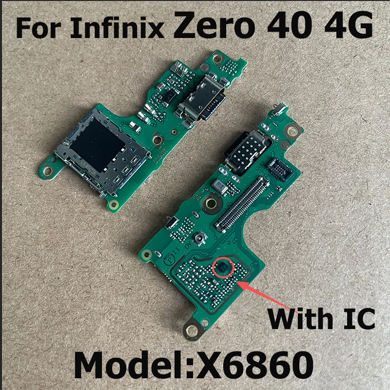 For Infinix Zero 40 30 20 2023 4G 5G USB Charging Port Mic Microphone Dock Connector Board Flex Cable Repair Parts Replacement