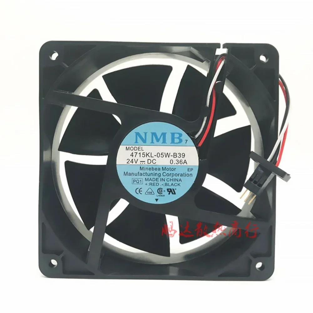 

+New 12cm for Fanuc system cooling fan 4715KL-05W-B39 NMB DC24V 12038 120X120X38MM