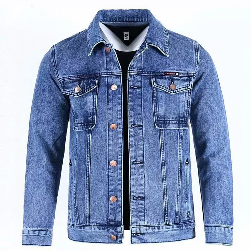 Spring Autumn Men's Denim Jackets Fashion Man Retro Streetwear Jeans Jackets Outdoor Classic Men Button Windbreaker Cow Boy Coat