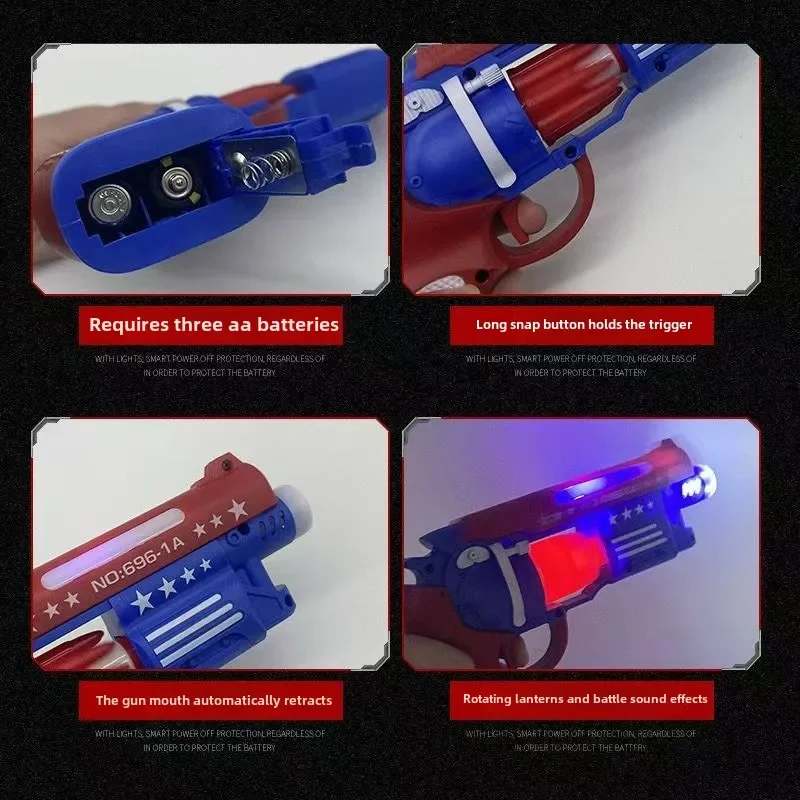 M416 AK47 karabin elektryczny podświetlany pistolet zabawka olśniewające diody LED lekki dźwięk walki pistolet zabawkowy dla dzieci prezent