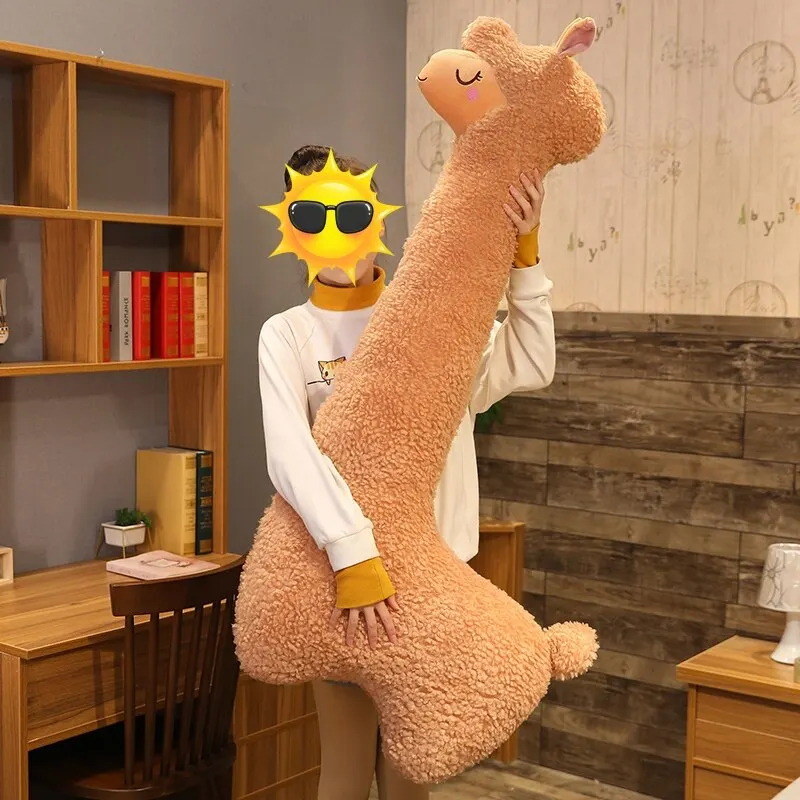 75cm adorabile Alpaca peluche giapponese Alpaca morbido farcito carino pecora lama bambole animali cuscino per dormire casa letto Decor regalo