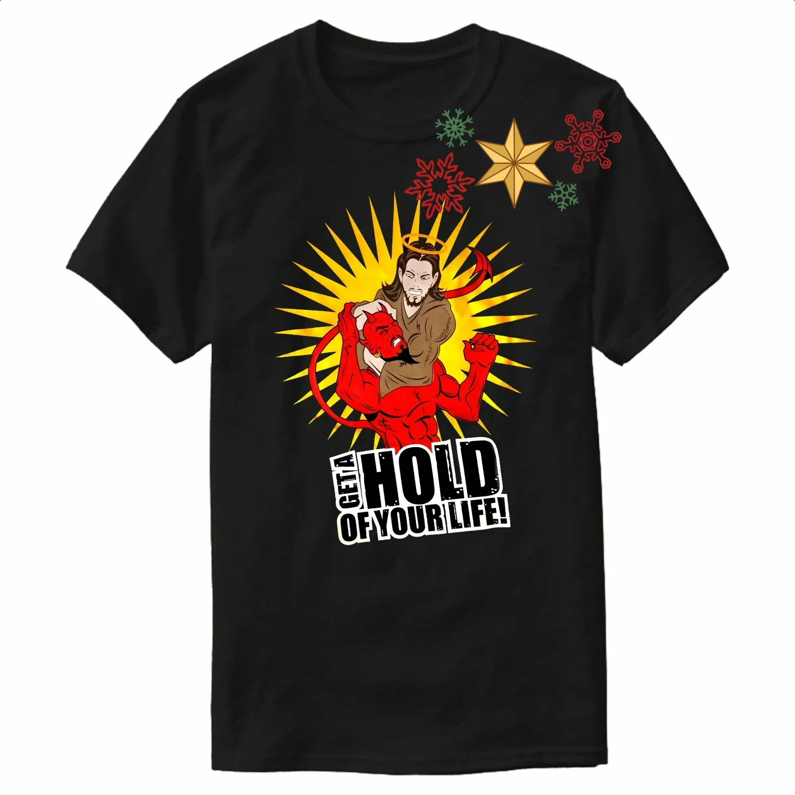 Get A Hold of Your Life. Funny Christian Jesus MMA Combat T-Shirt 100% Cotton O-Neck Short Sleeve Casual Mens T-shirt Size S-3XL