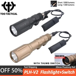 Tactical Wadsn PLHv2 Flashlight 1000Lumens Hunting Scout Light WADSN Metal PLH-v2 Tactical Weapon Spotlight With Constant Switch