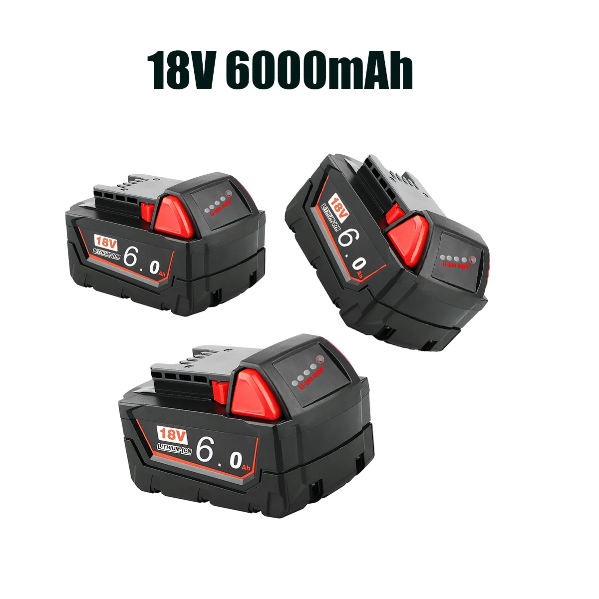 

18V 12Ah Replacement for Milwaukee M18 Lithium Battery 48-11-1840 48-11-1850 48-11-1860 48-11-1820 Rechargeable Batteries