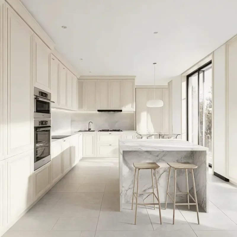 OPPOLIA Kitchens From China Russian Apartment Residential Projects Kitchen Furniture Shaker Island Kitchen Cabinet Set