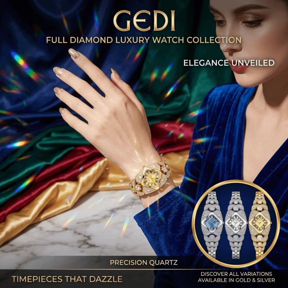 New Diamond Inlaid Bracelet Watch Light Luxury Jewelry Women Watch Waterproof Fashion Quartz Wristwatch Ladies