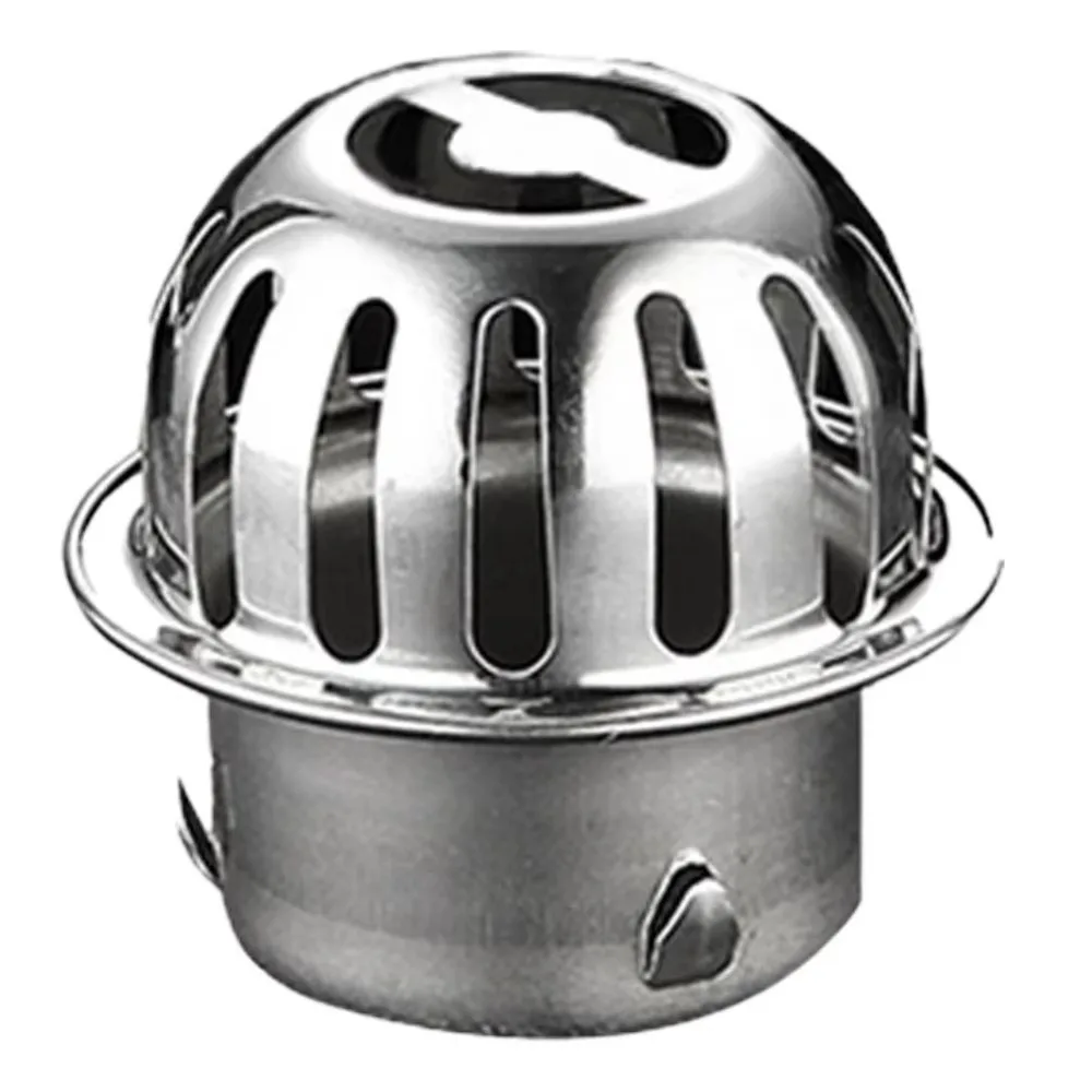 Stainless Steel Floor Drain Strainer Anti-Clog Round Shape Floor Drain Filter Large Displacement Convex Filter Screen Cover