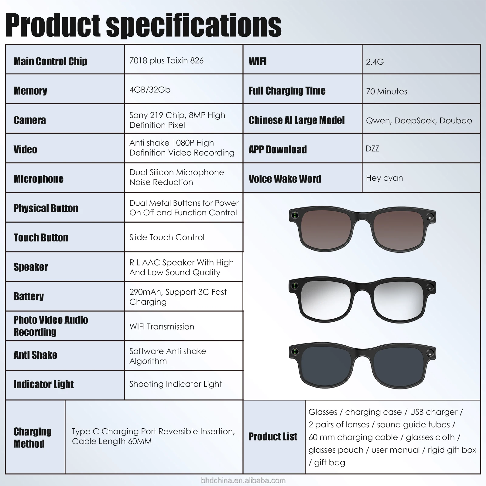 2026 smart AI glasses, with ca - Smart Glasses Lens review and price