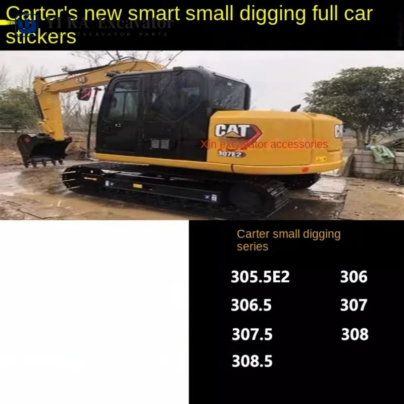 

For Caterpillar cat305.5E2/306/306.5/307/307.5/308/308.5 All Car Sticker Decal