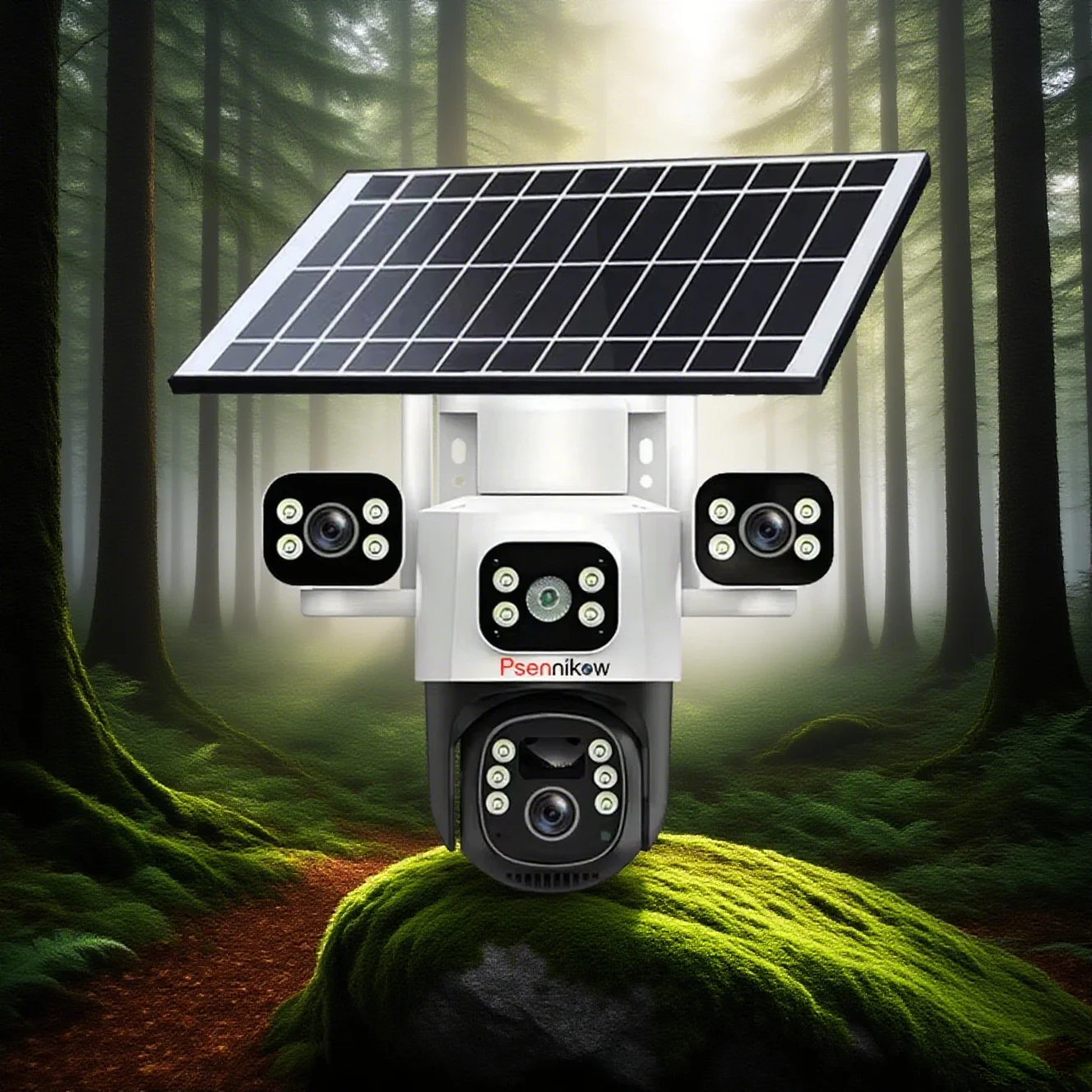 

8MP PTZ IP WiFi Camera Solar Wireless Camera Smart Home Color Night Vision Auto Tracking Security Two Way Audio CCTV Camera