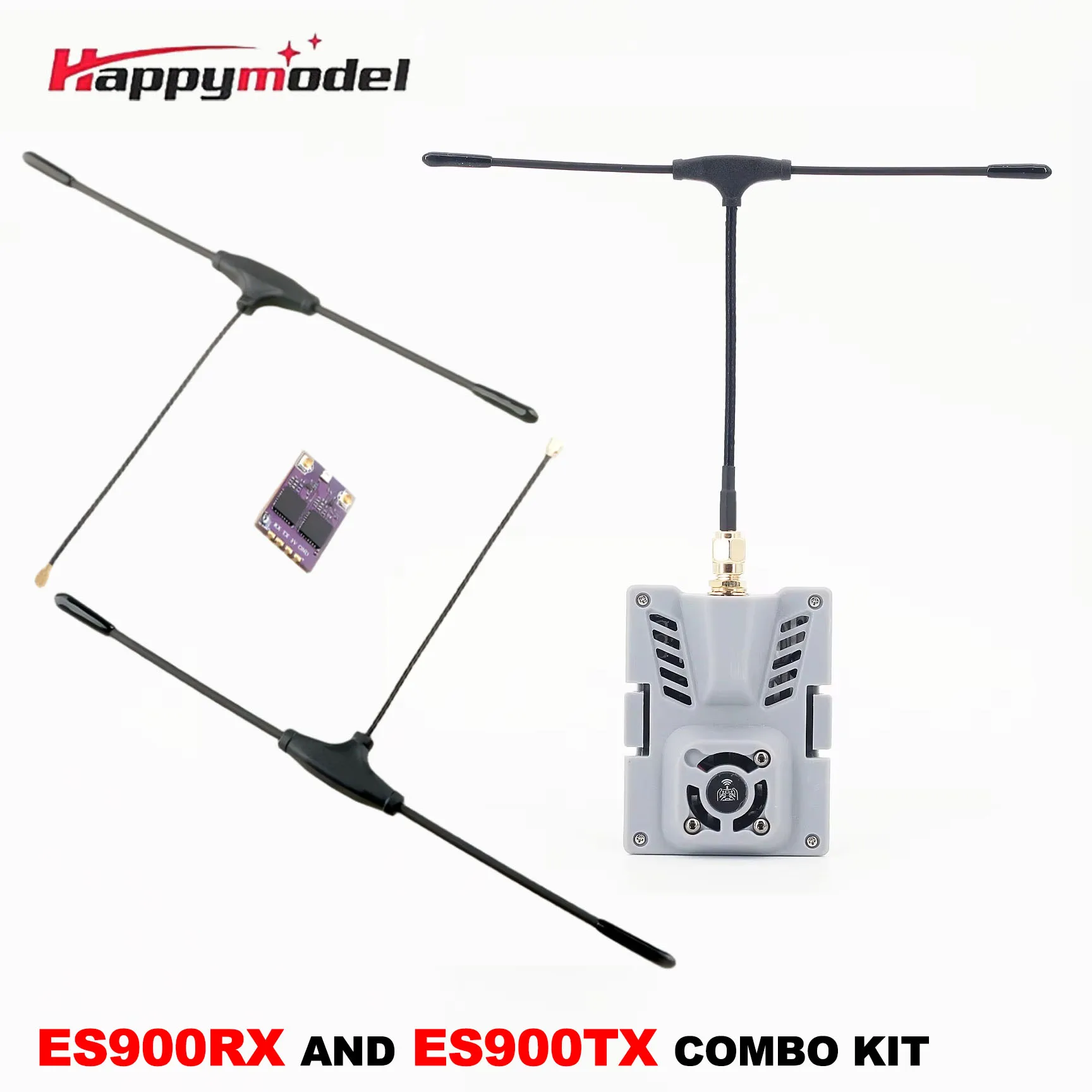 

Happymodel ES900RX DUAL TCXO Receiver ES900TX Module Combo Kit 915MHz ExpressLRS Firmware For RC FPV Long Range Racing Drones