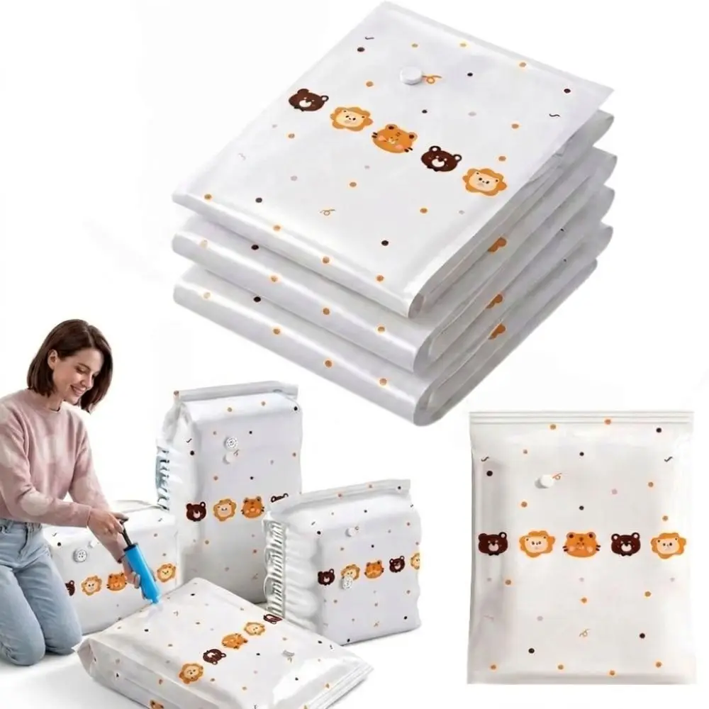 Thickened Vacuum Storage Bags Space Saving Heavy Duty Clothing Organizer Bag Reusable Winter Quilt Storage Bag Seasonal Storage