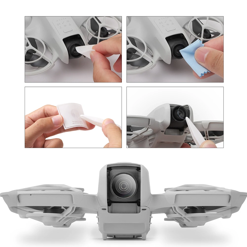 2Pcs 9H Lens Tempered Protective Film Explosion-Proof Lens Tempered Film Dustproof for DJI Neo Drone Accessories