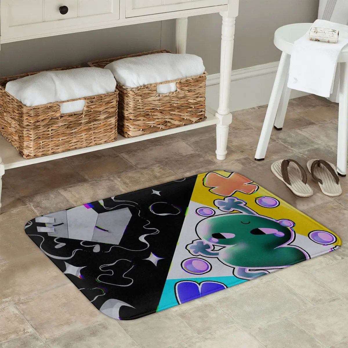 Two And Gaty (one, Four And X) Anti-slip Doormat Floor MatCarpet Rug for Kitchen Entrance Home Bathroom Living room Footpad Mats