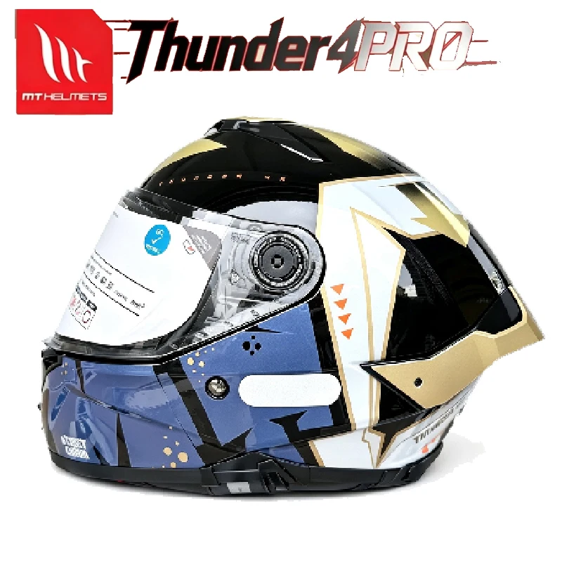 MT Original Thunder 4 Pro SV Motorcycle Helmet ECE DOT Approved Full Face Double Lens Racing Off-road Helmet Cascos Para Moto