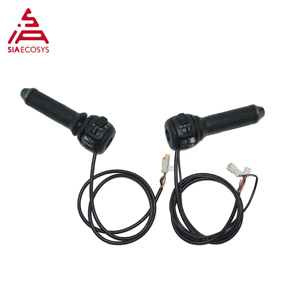 

SiAECOSYS K126 Throttle Handlebar Control Lighting with Combination Switch Suitable for Electric Motorcycle