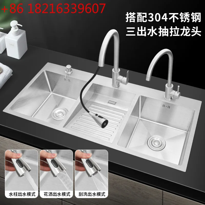 

304 stainless steel laundry pool basin integrated balcony laundry sink with washboard