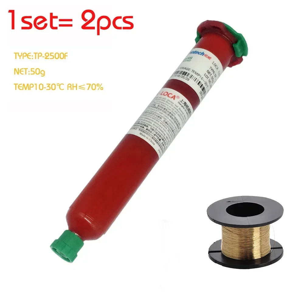 TP-2500F Oryginalny płynny, przezroczysty klej optyczny LOCA UV GLUE 50g Super Glue do zestawu narzędzi do naprawy mobilnego zewnętrznego szkła LCD