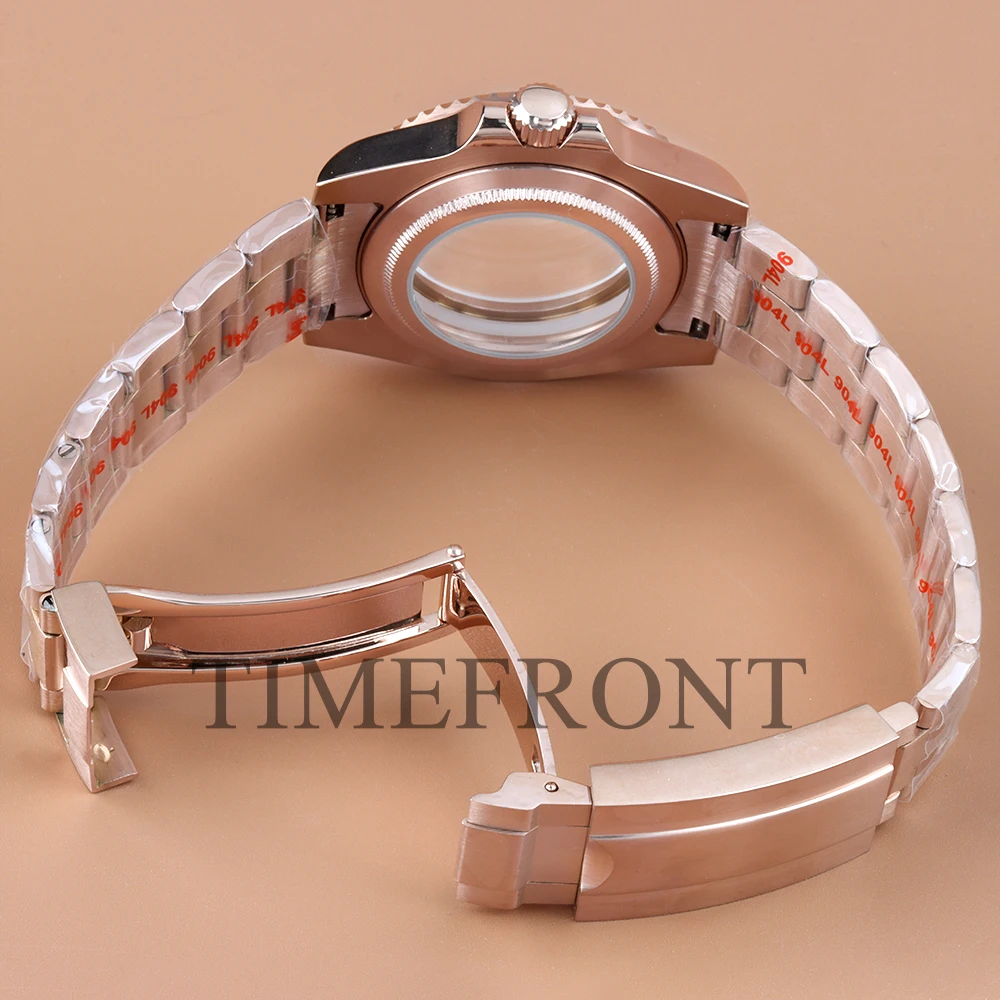 مع 28.5 مللي متر براون أمة الله الهاتفي الأيدي 40 مللي متر الياقوت ساعة زجاجية الحال بالنسبة NH34 NH35 NH36 NH38 حركة نحى المحار سوار