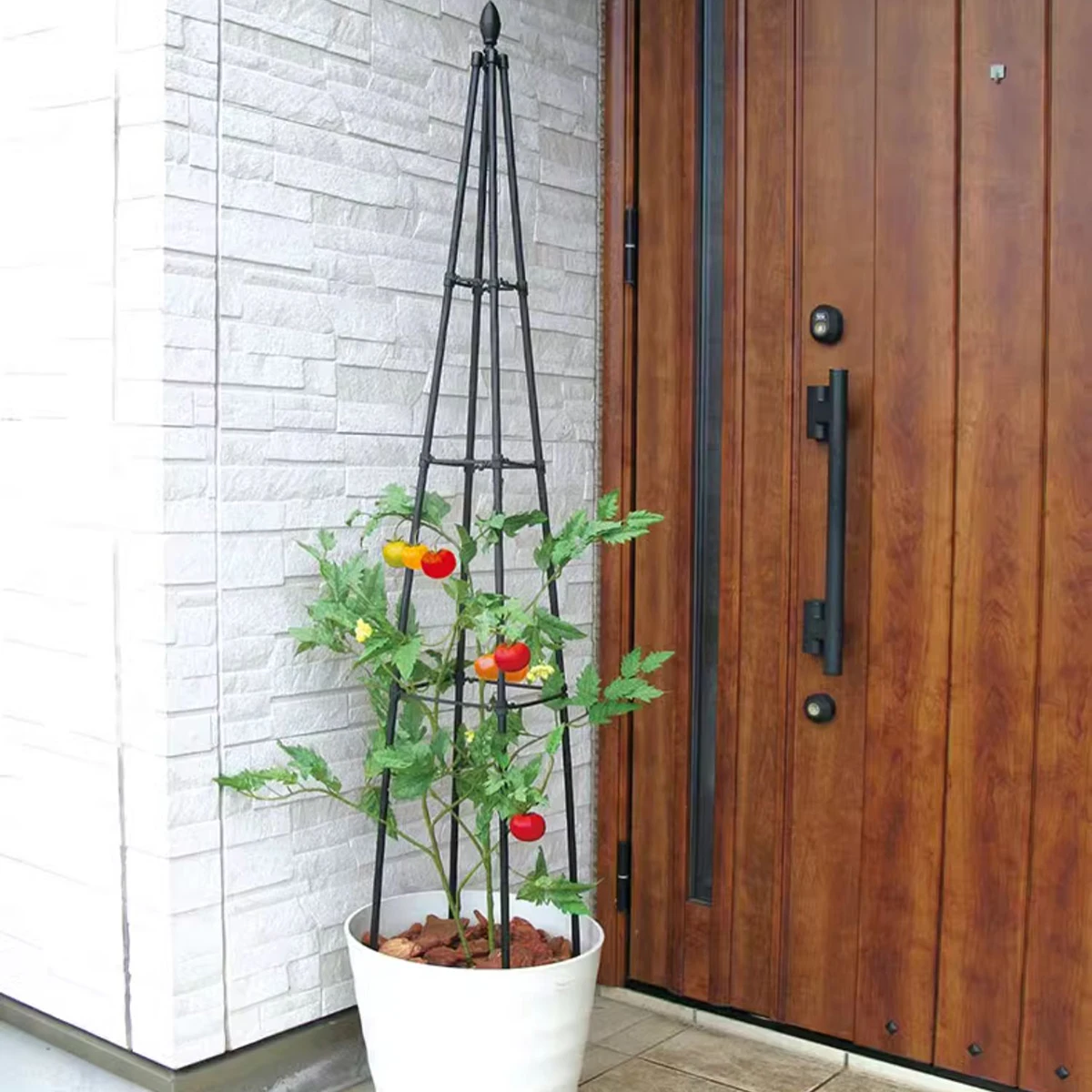 Металлическая садовая рама для скалолазания, поддержка для скалолазания, тяговая подставка для цветов, башня, простая в установке